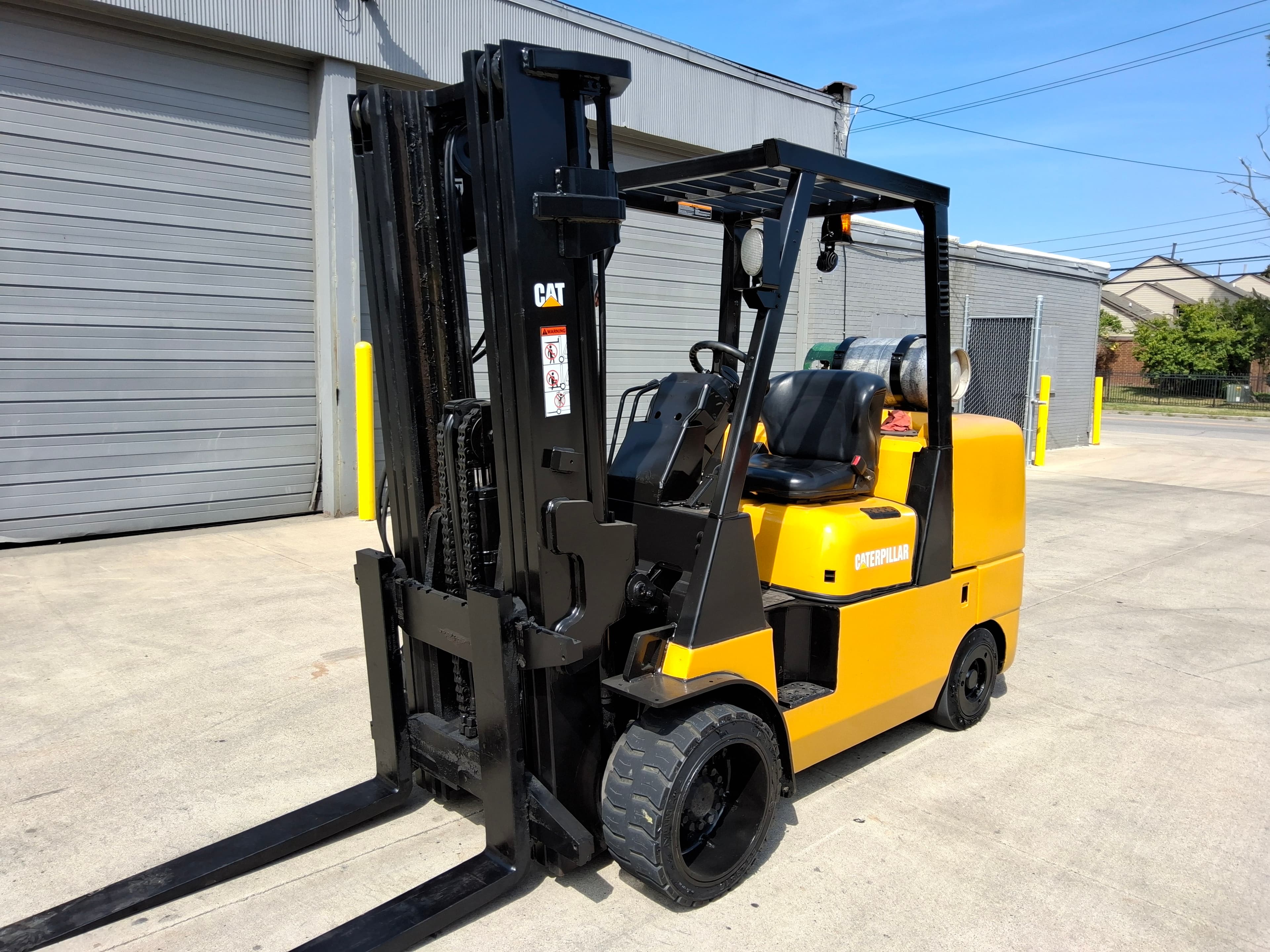Caterpillar Model: GC55K 12,000lb Capacity Cushion Tire LP Powered Forklift. Hours: 3,791