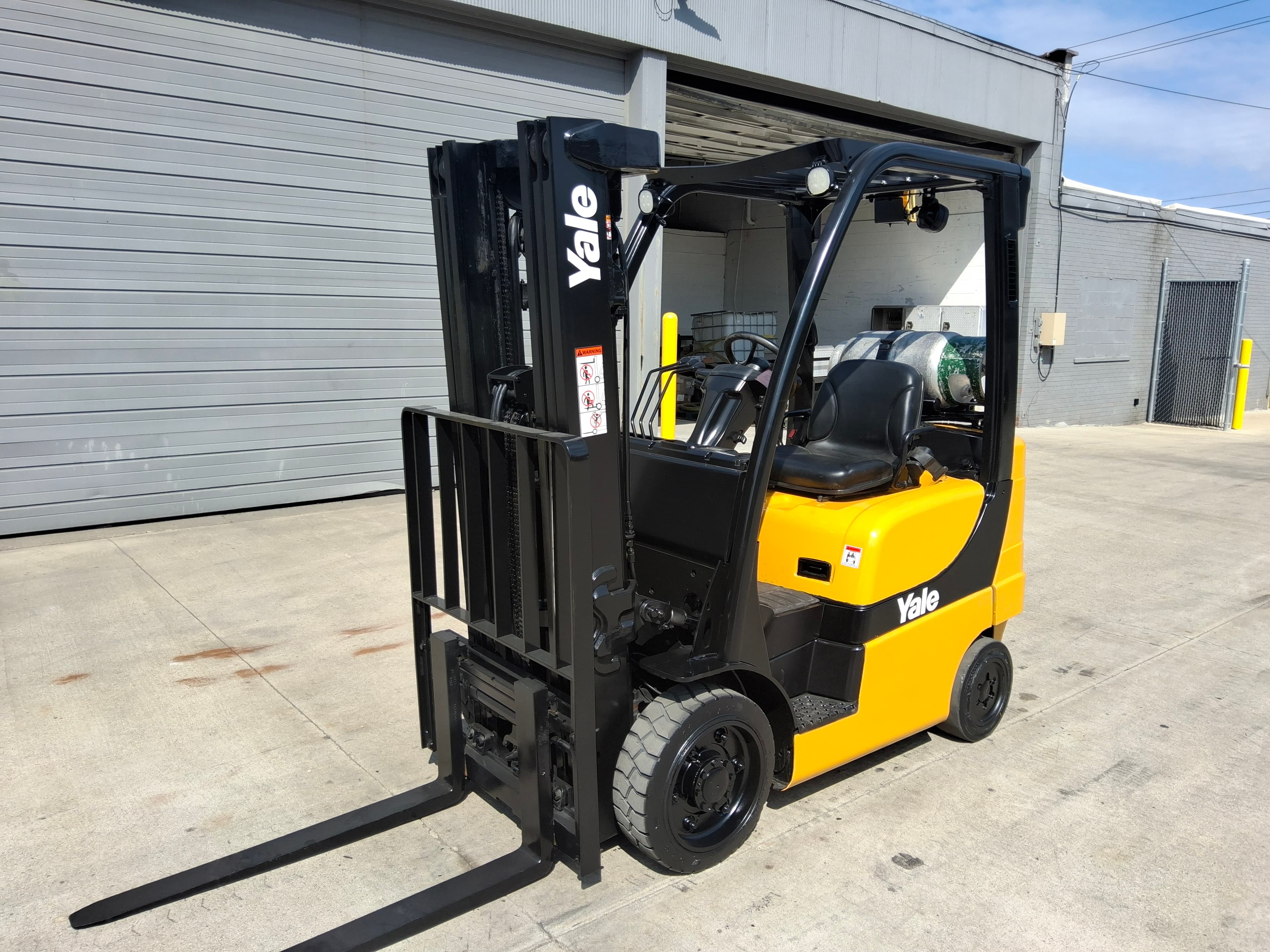 2016 Yale GLC050VXN 5,000 LB Capacity Cushion Tire LP Forklift