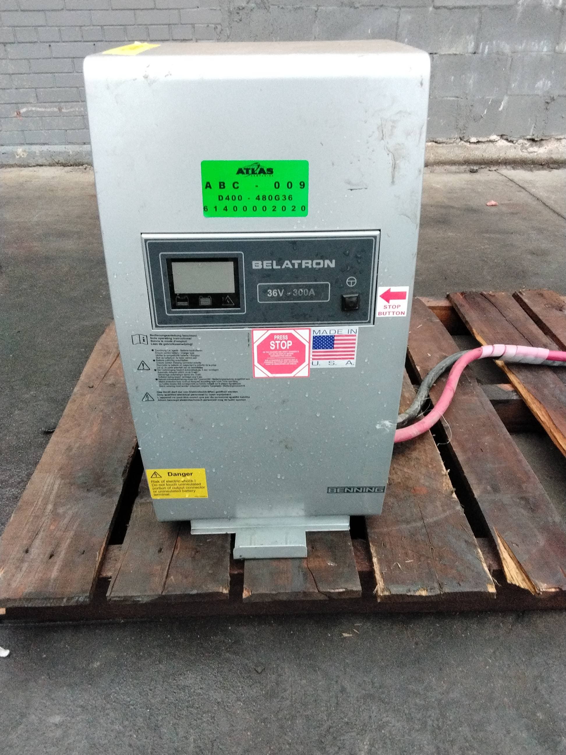 Benning BELATRON D400-480G36/300B-FB 36V Industrial Forklift Battery Charger #182