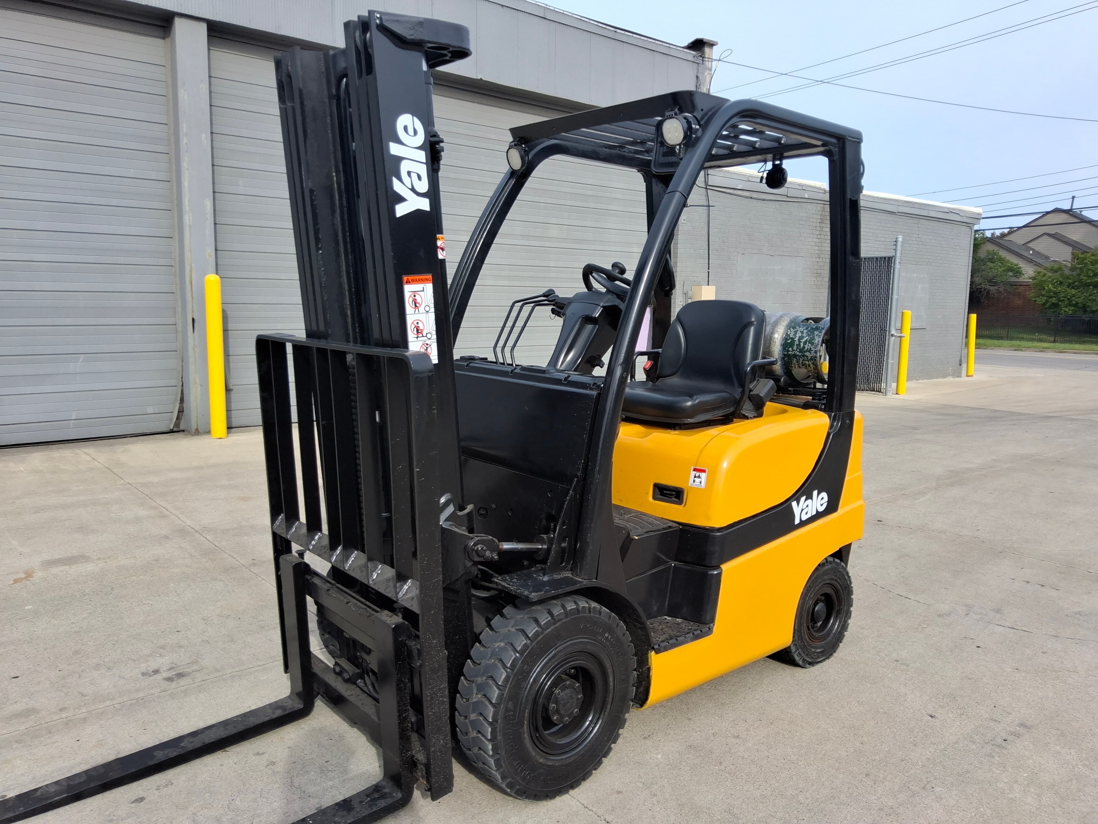 2018 Yale Model GLP040SVXN 4,000lb Capacity, LP Powered Forklift.