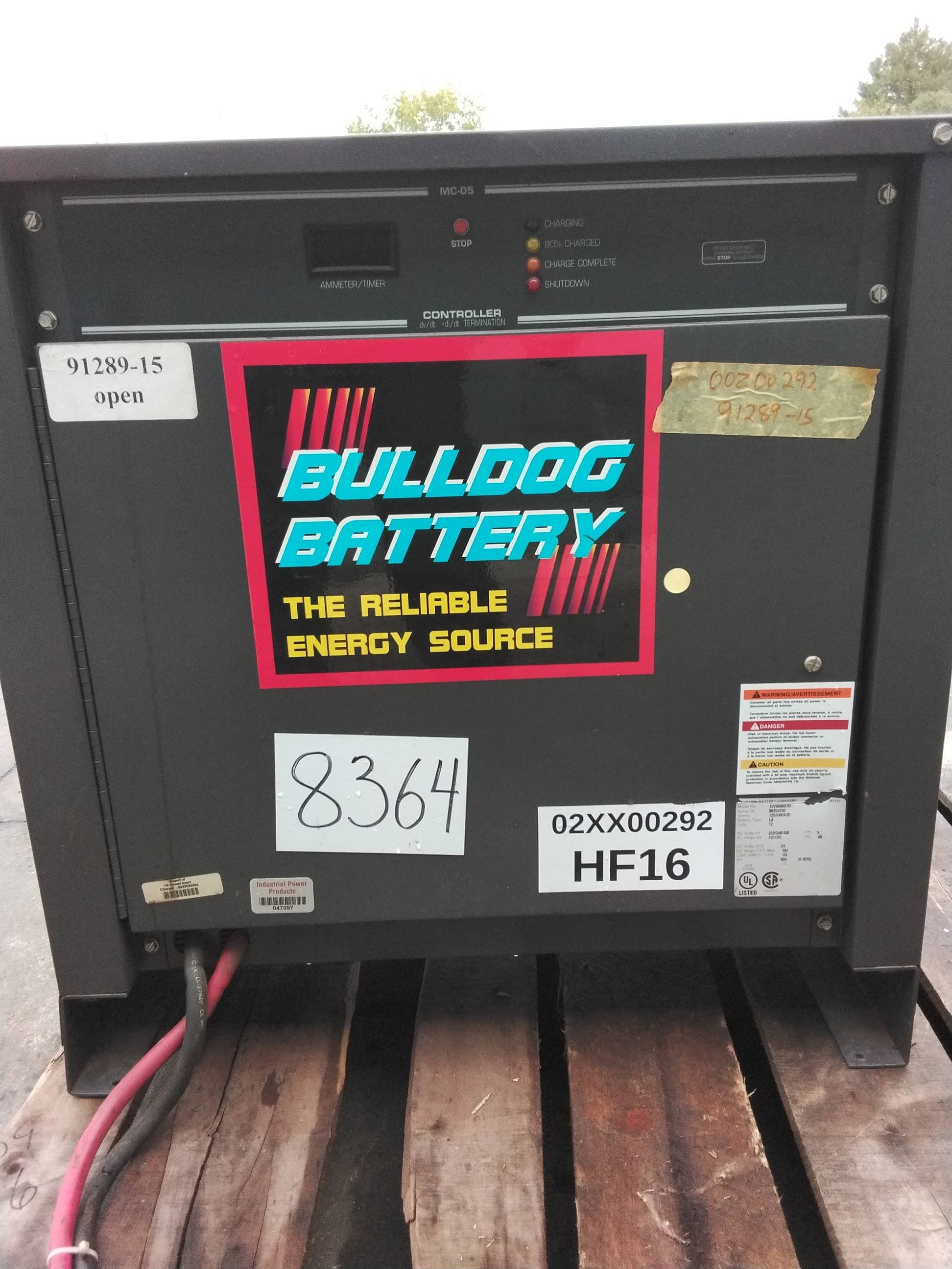 Bulldog Battery 12V0600X3D 24V Industrial Forklift Battery Charger #186