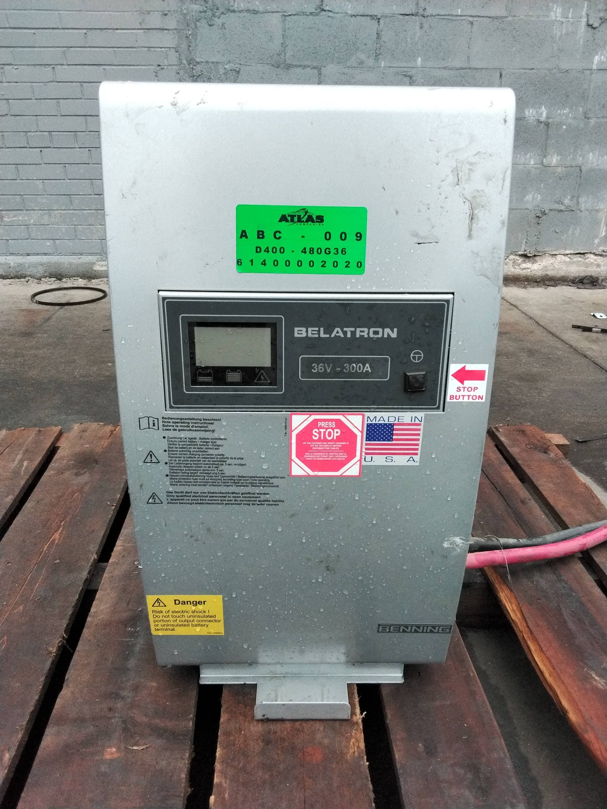 Benning BELATRON D400-480G36/300B-FB 36V Industrial Forklift Battery Charger #183