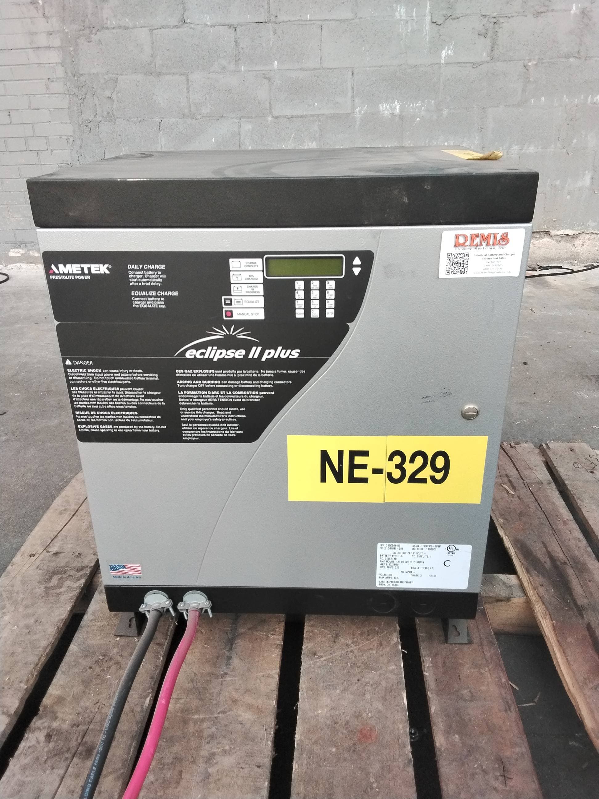 Ametek Prestolite Power 900EC3-18SP 36V Industrial Forklift Battery Charger