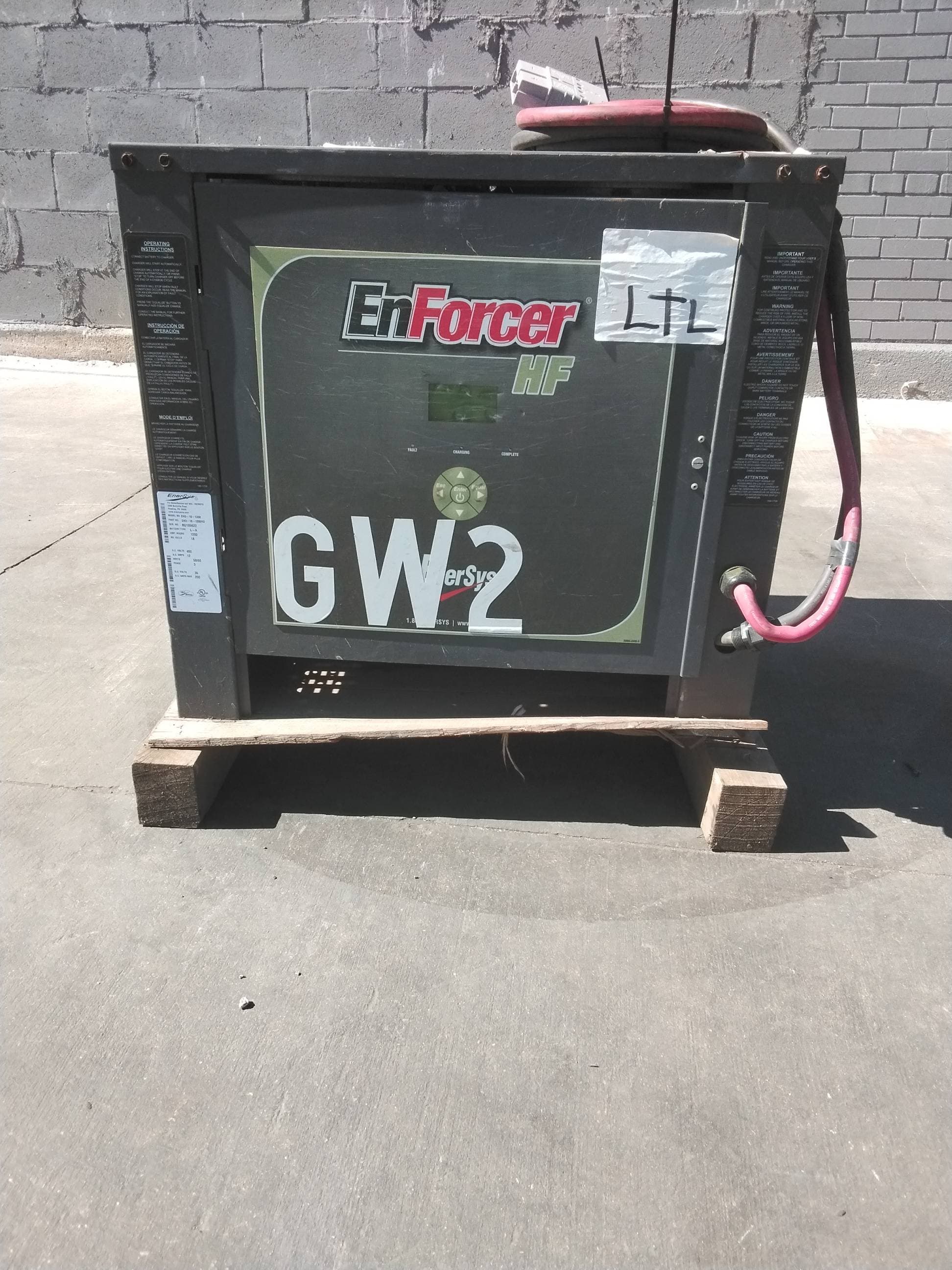 EnerSys Model: EH3-18-1200 36V Industrial Forklift Battery Charger