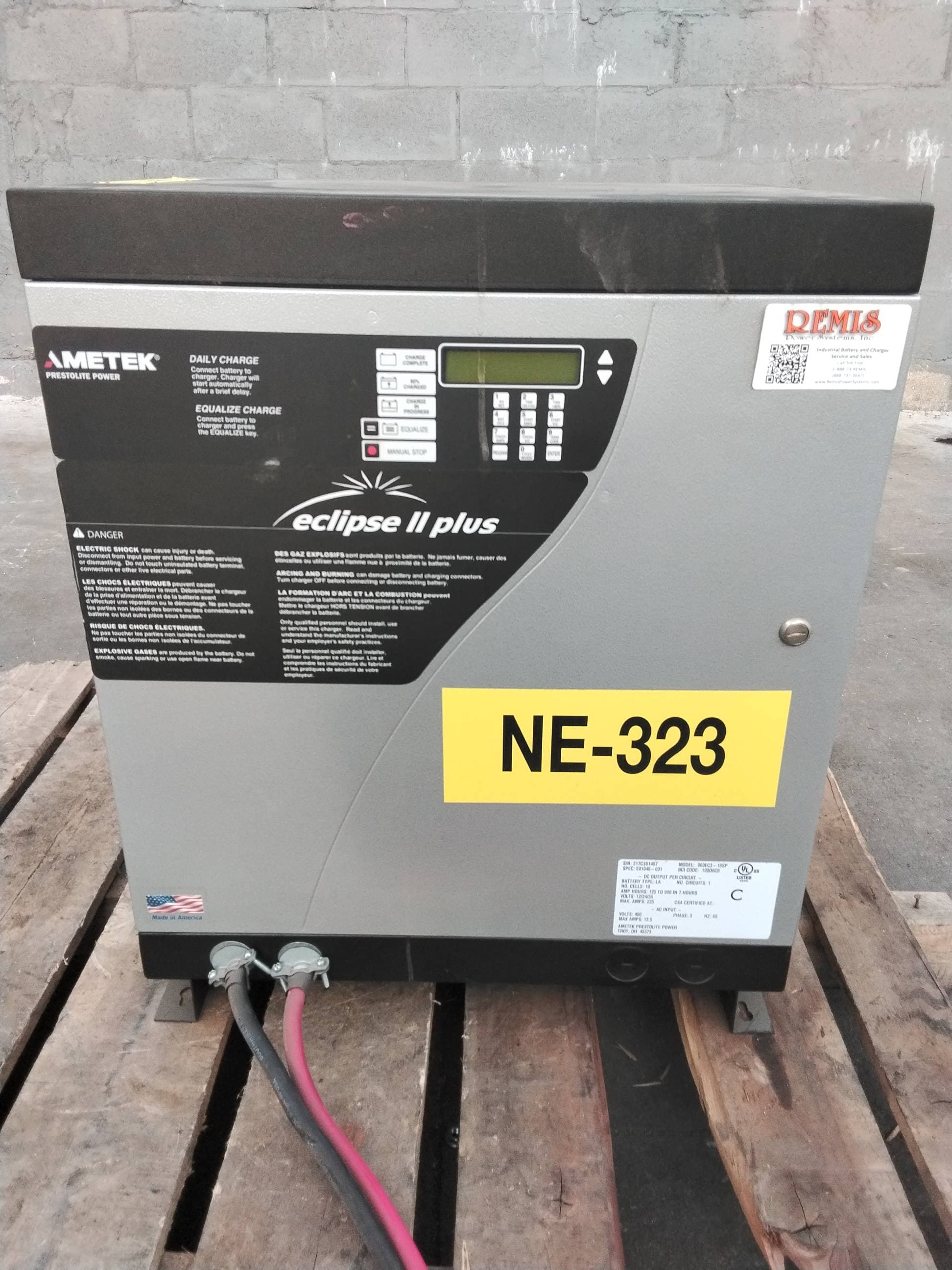 Ametek Prestolite Power 900EC3-18SP 36V Industrial Forklift Battery Charger