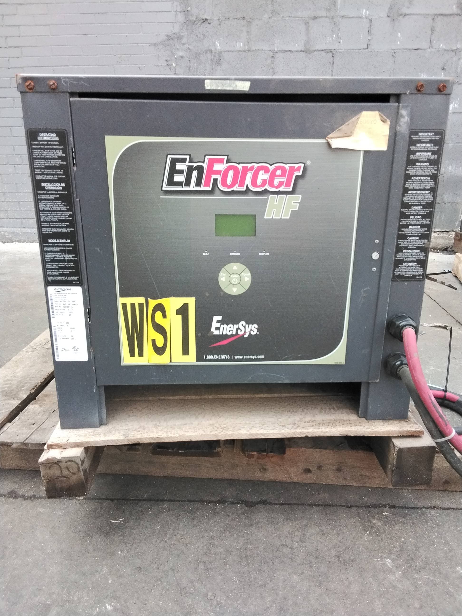 EnerSys EH3-18-1600 Charger #193 - 36V 260A Industrial Battery Charger, 480V 3 Phase