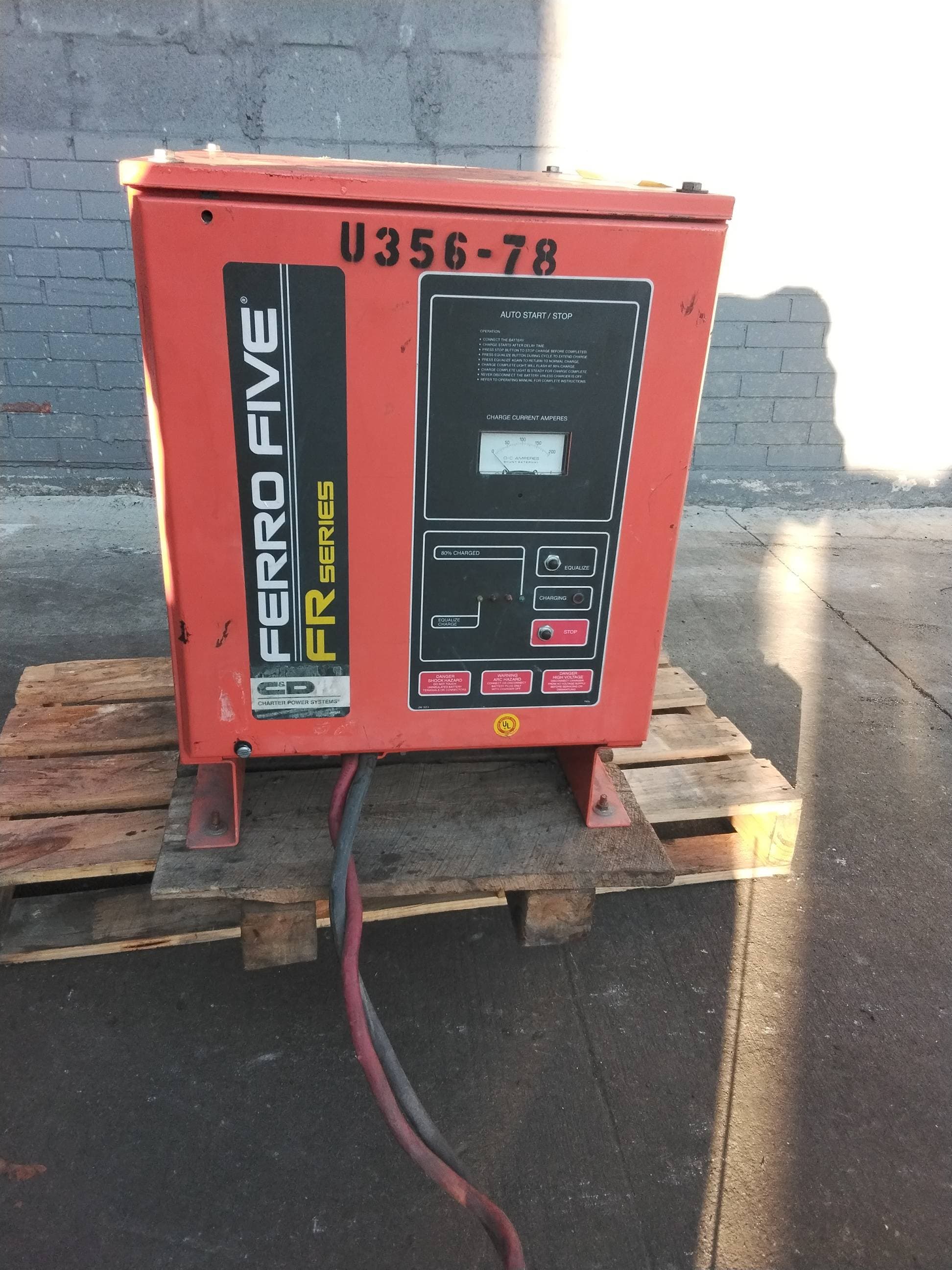 C&D Ferro Five FR12CE640A Charger #207 – 24V 135A Battery Charger, 208/240/480V