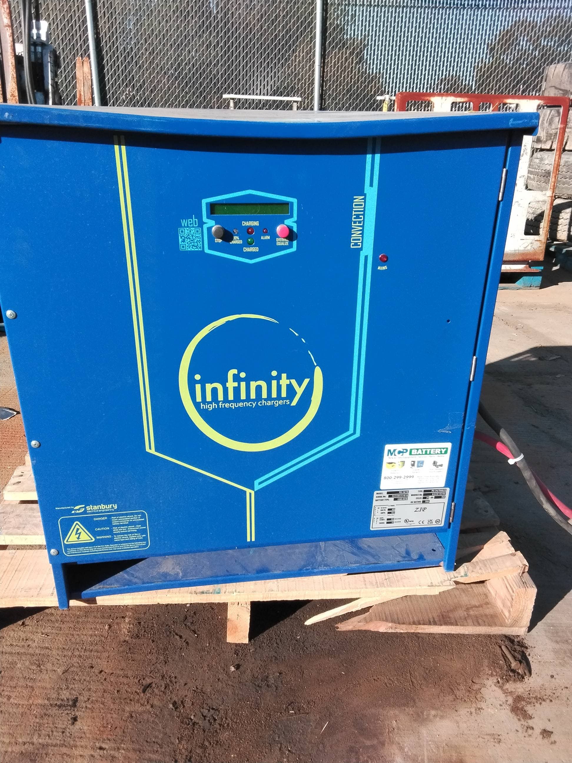 Infinity PEI 24/10 Charger #217 – 48V 200A Industrial Battery Charger, 480V AC, 3 Phase
