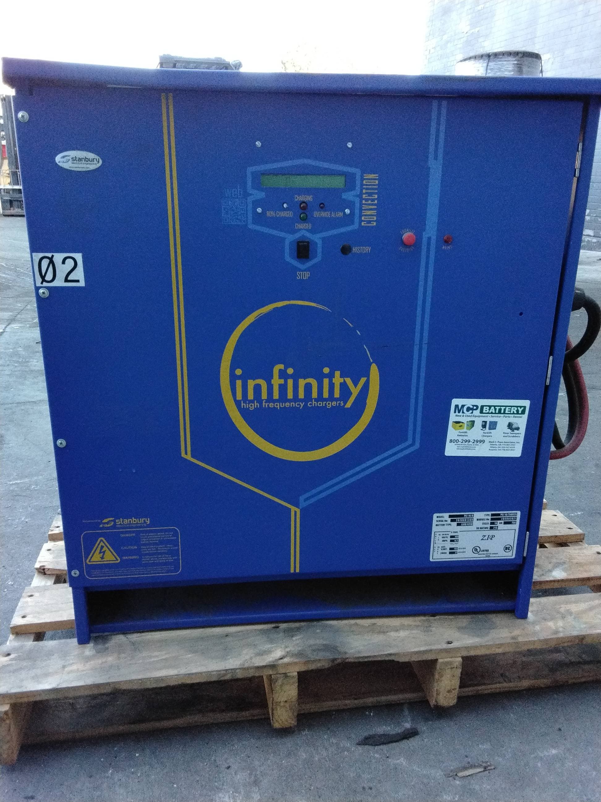 Stanbury Infinity PEI 18/8 Charger #202 – 36V 210A Battery Charger, 480V, 3 Phase