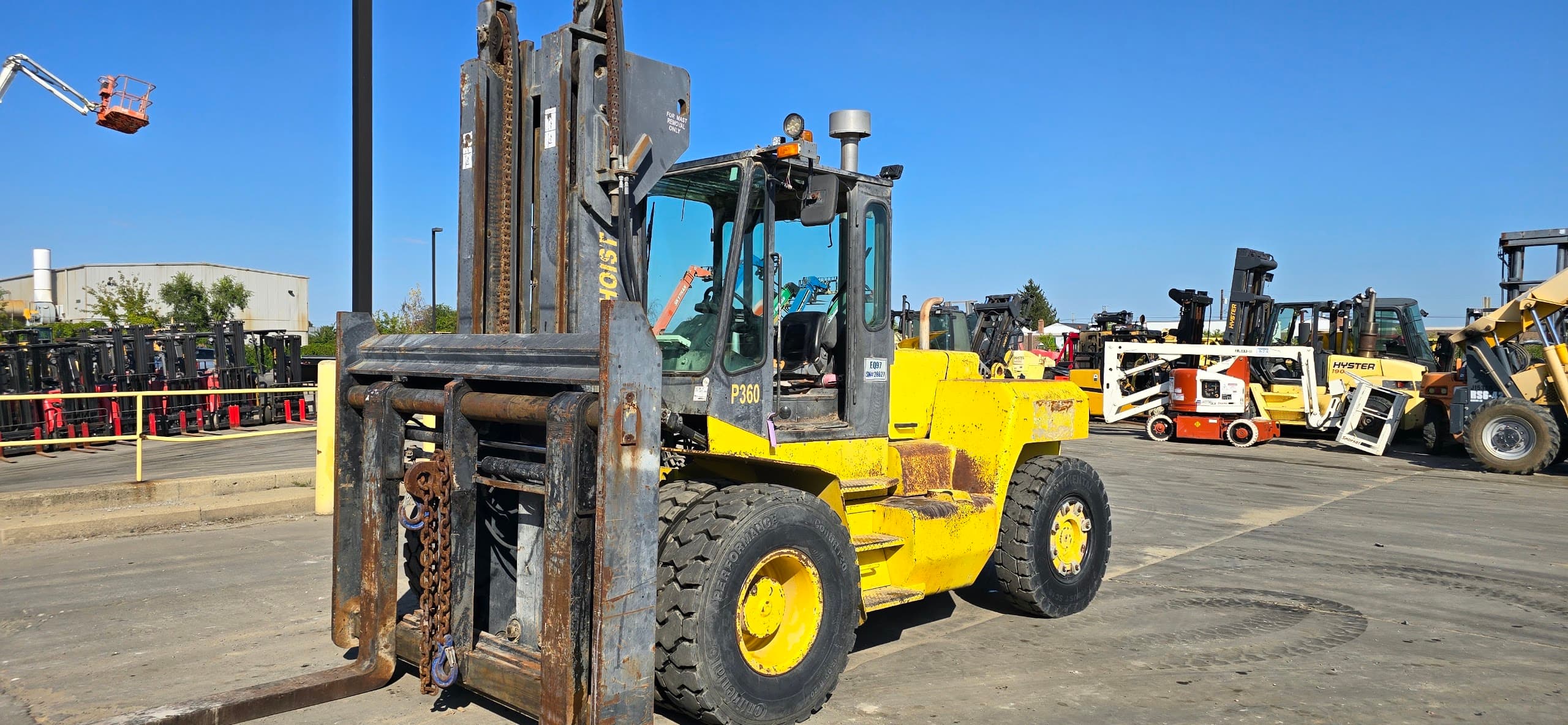 2006 Hoist P360-36 36,000LB Capacity Forklift, Fork Positioner, 94" Forks